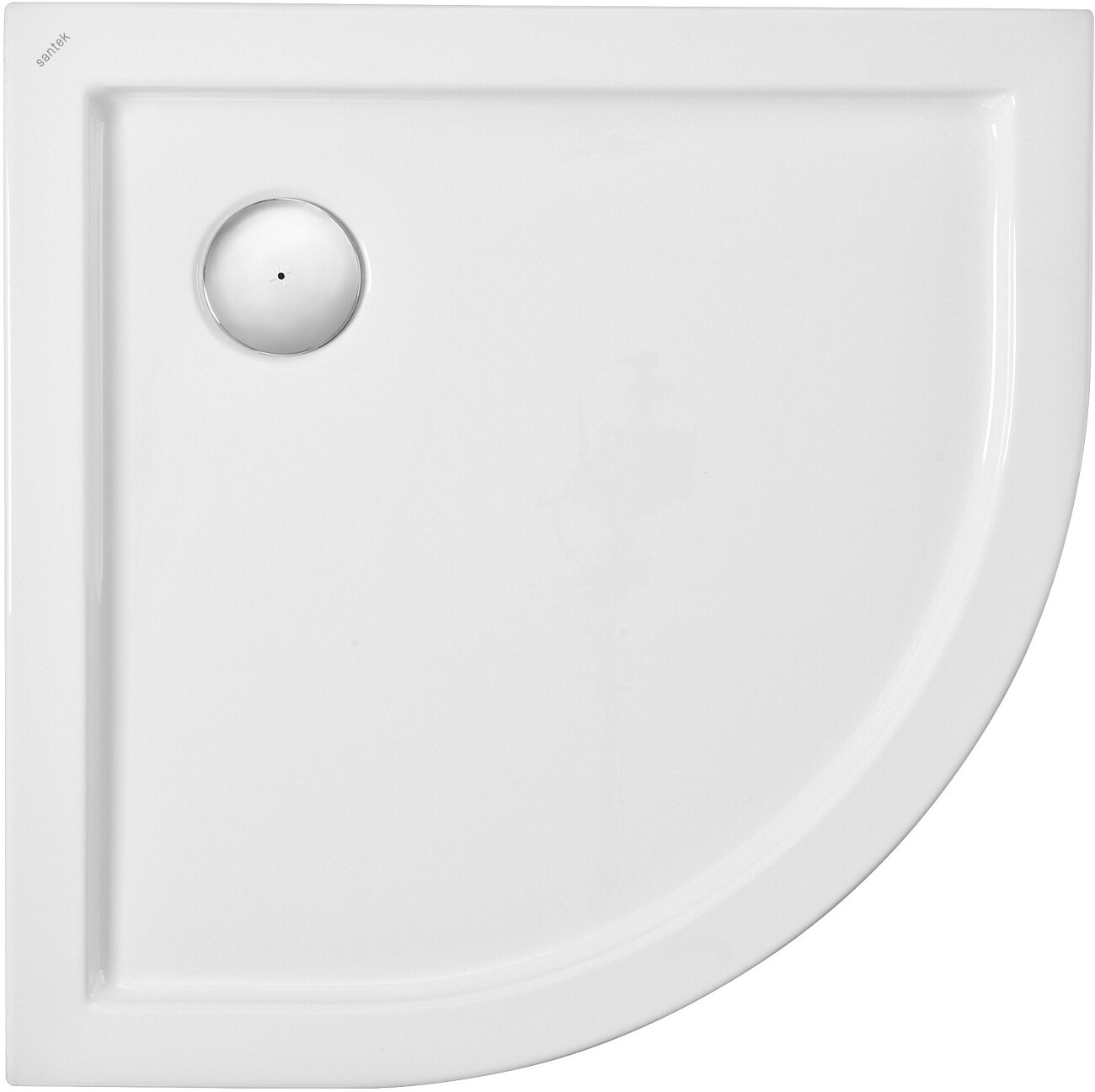 Душевой уголок 89x89 см с низким поддоном прозрачный, хром Diwo "Псков" - изображение 9