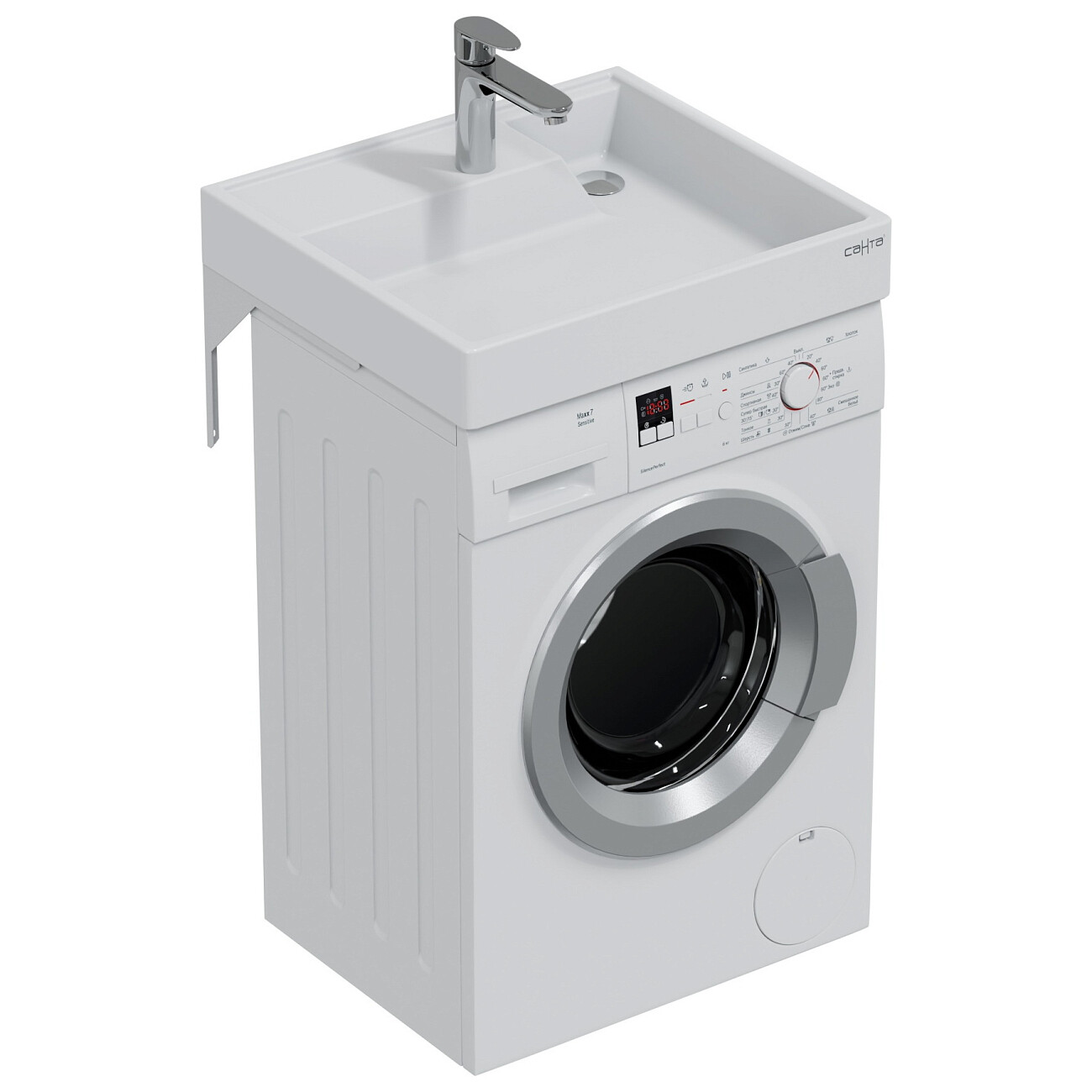 Раковина над стиральной машиной 50х60 см белая "Юпитер" 900117 - изображение 9