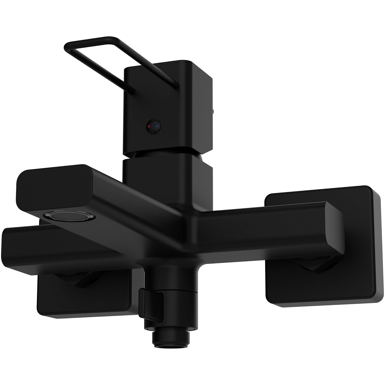 Смеситель для ванны с душем настенный черный Stworki "Брамминг" S40100BK - изображение 9