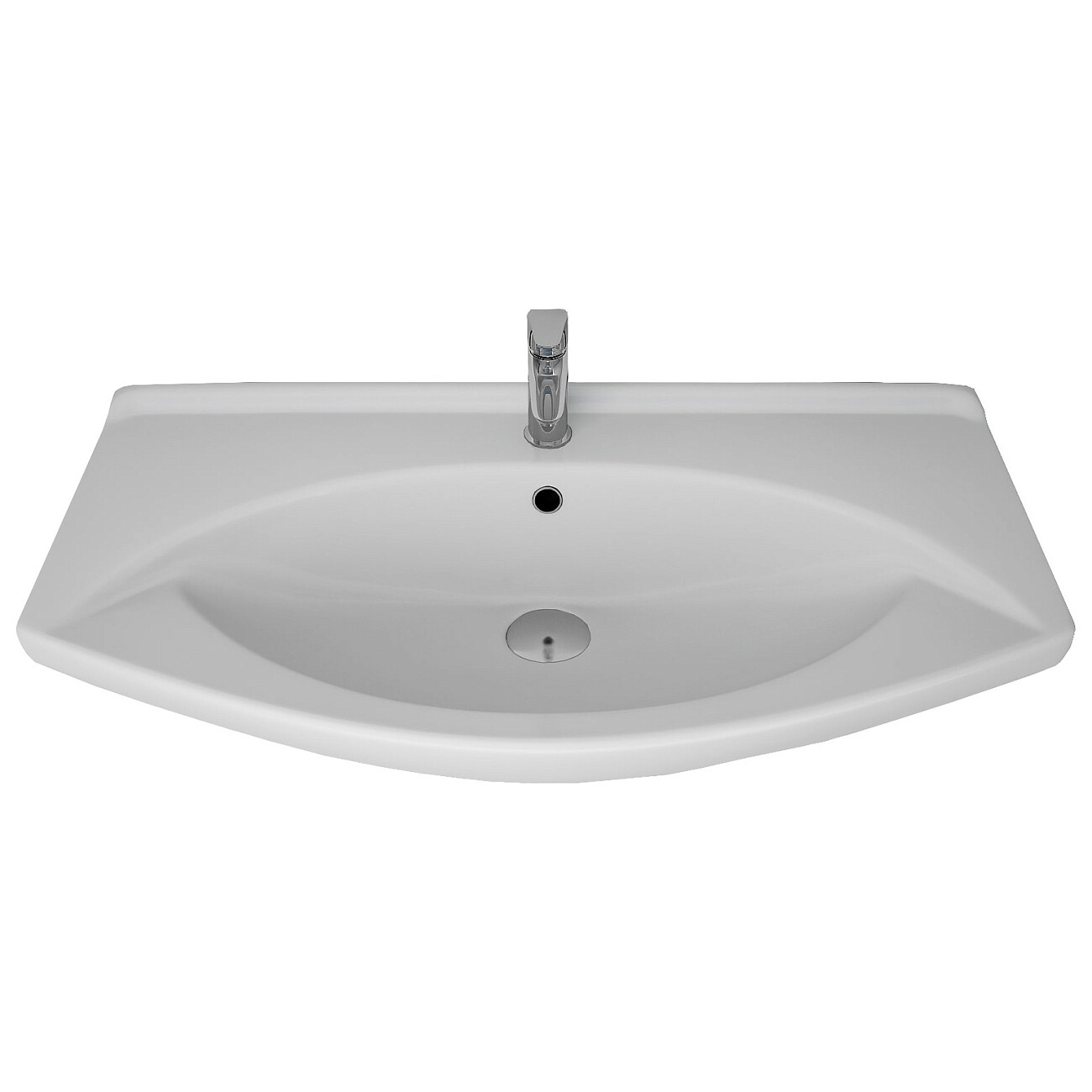 Раковина мебельная полукруглая 85 см белая Dreja "Лагуна" 191676 - изображение 2