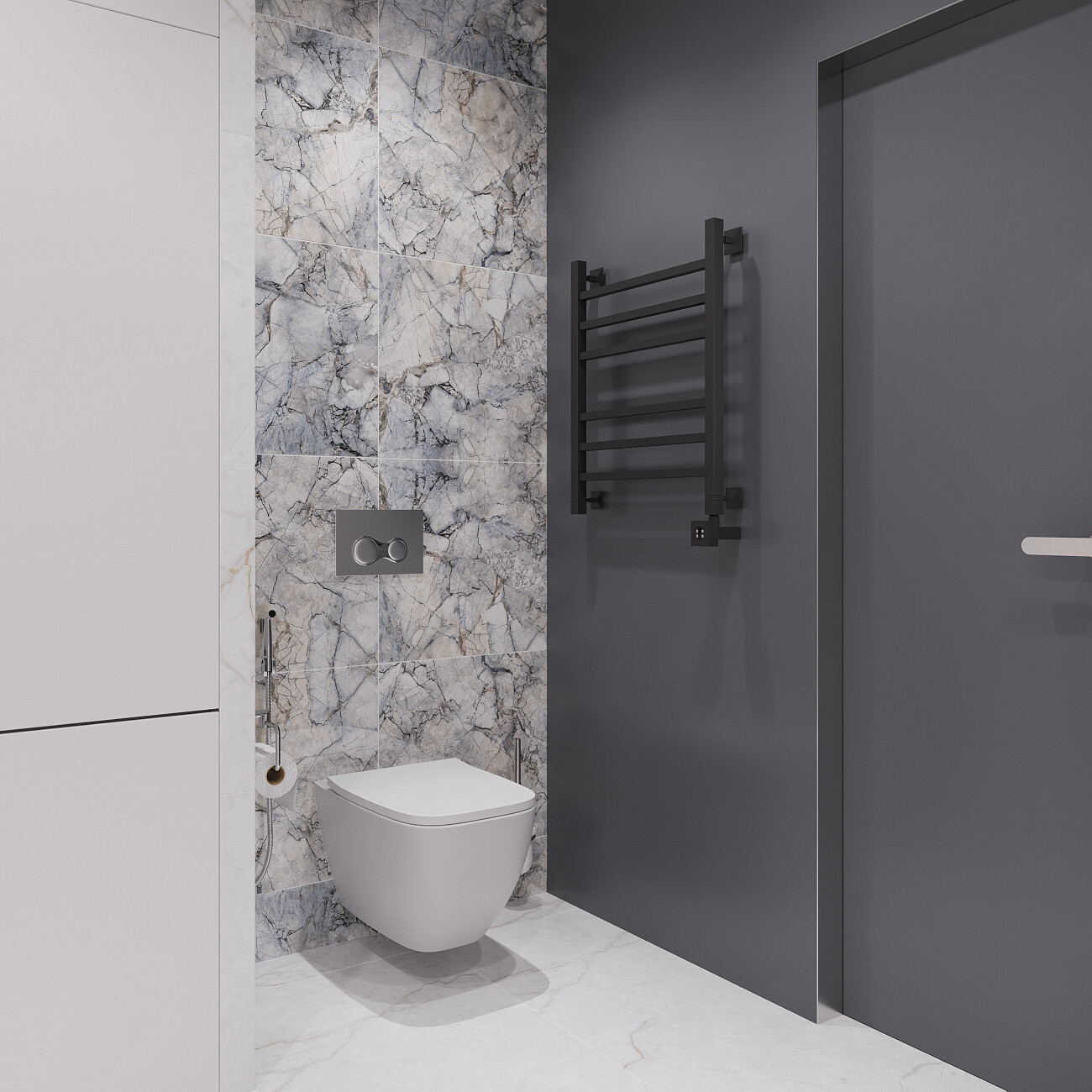 Полотенцесушитель электрический 60х50 см черный Ewrika "Деметра" LP R 4656759179878 - изображение 3