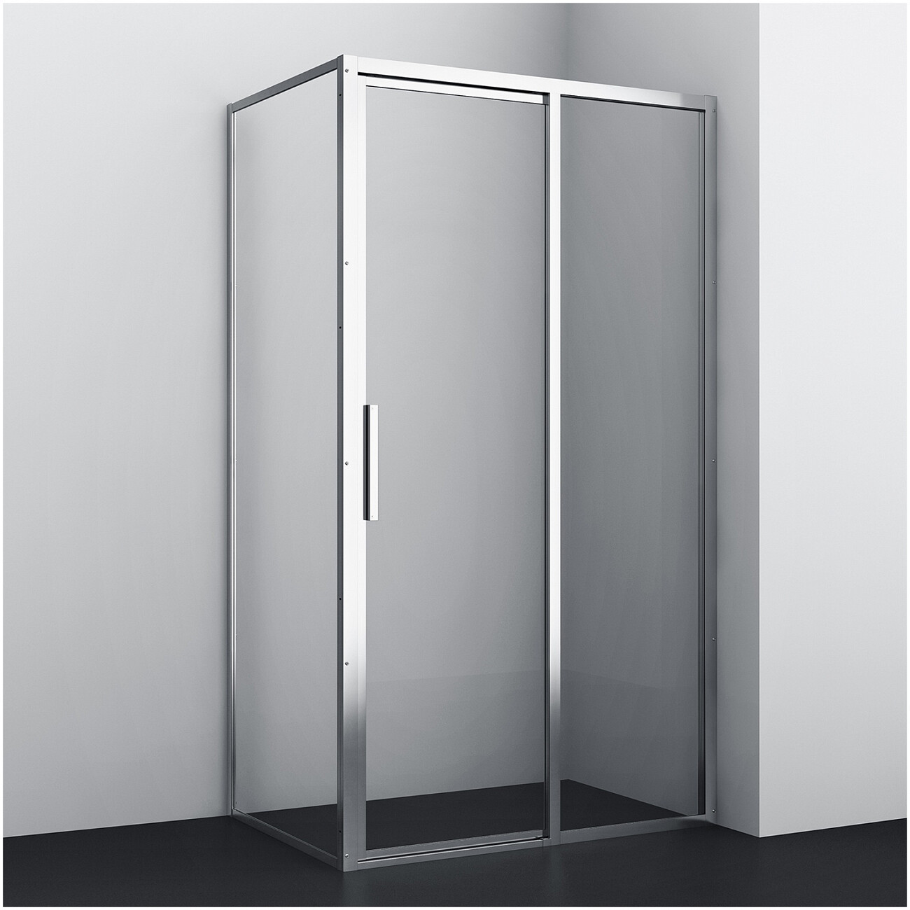 Душевой уголок прямоугольный правый 120х90 см хром Wasserkraft Lopau 32S07R - изображение 2