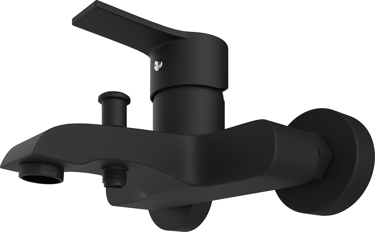 Смеситель для ванны с душем черный Mega Snow MG-SH01-B - изображение 8