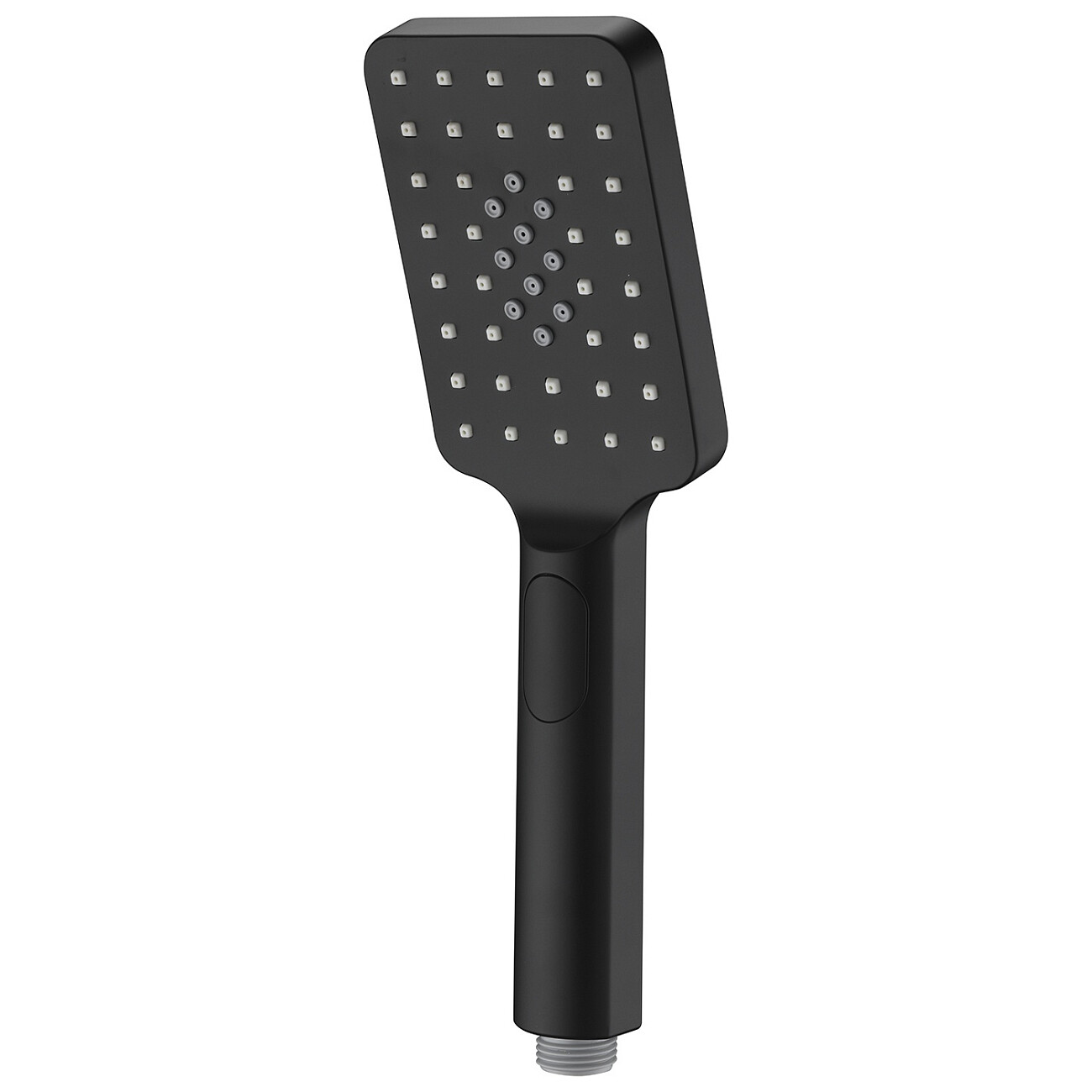 Лейка для ручного душа прямоугольная с 3 режимами 8х10 см черная Wasserkraft A130 - изображение 6