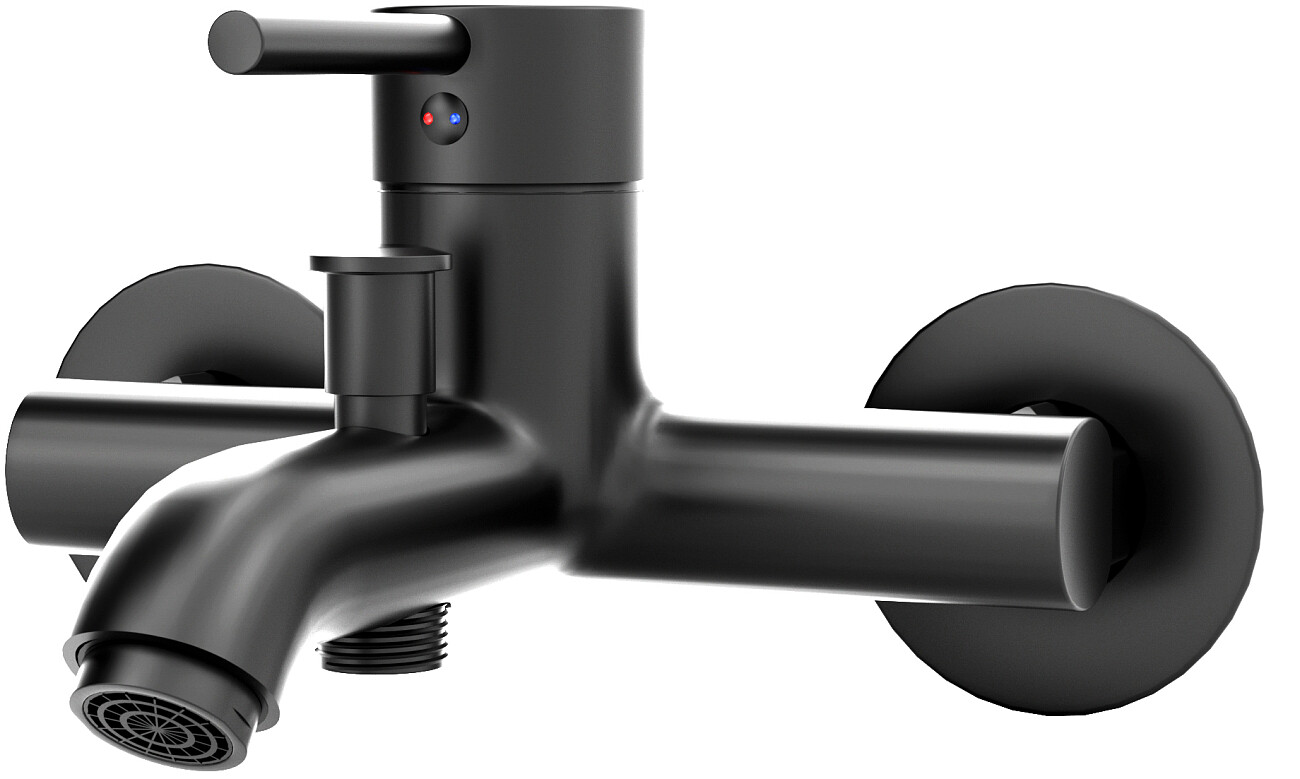 Смеситель для ванны черный Mega Didim MG-CM103-B - изображение 7