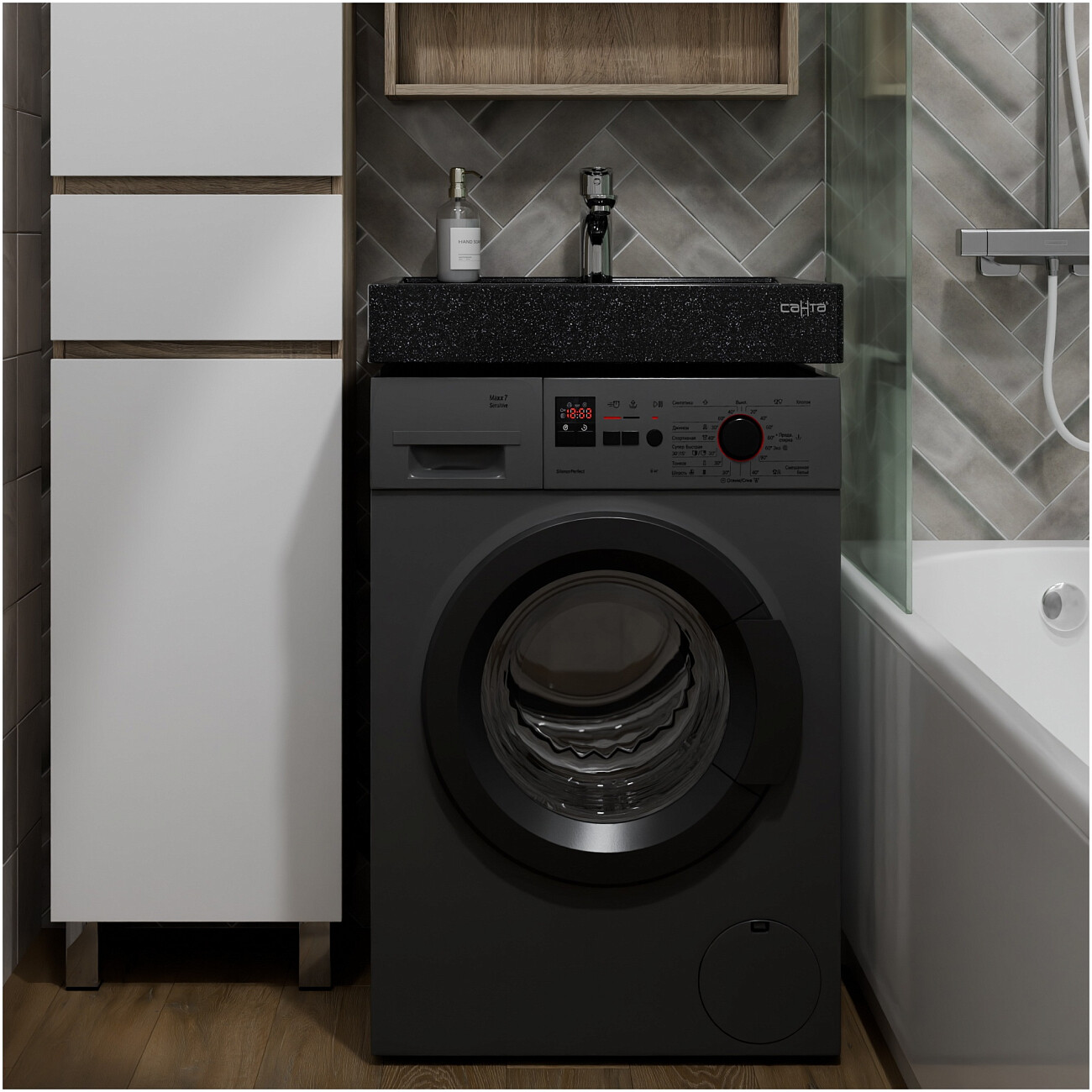 Раковина над стиральной машиной 60х60 см млечный путь "Юпитер" 900141 - изображение 10