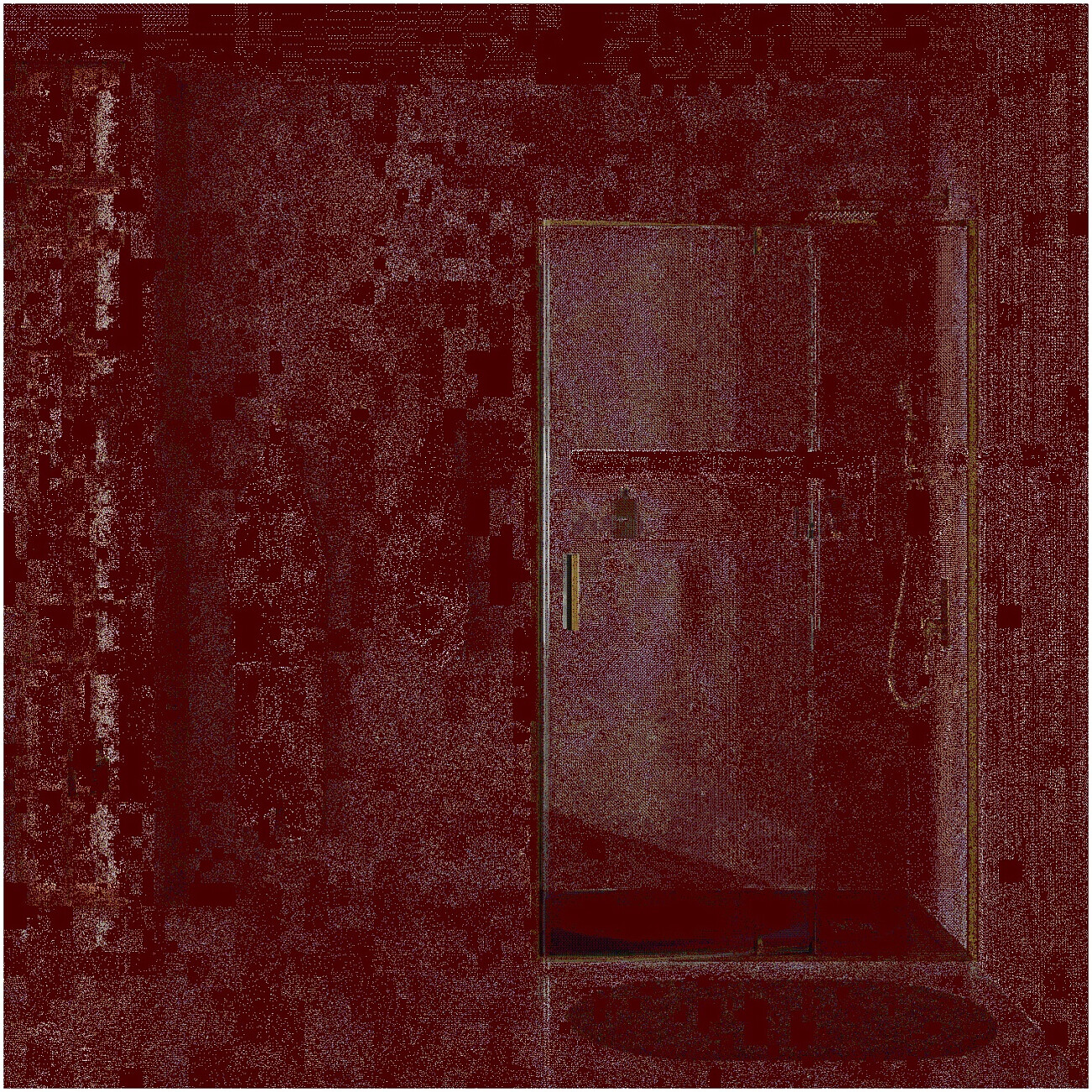 Душевой уголок квадратный 90х90 см золотой Wasserkraft Aisch 55P03 - изображение 11