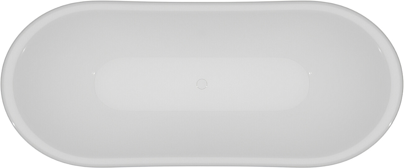 Ванна акриловая овальная на ножках 75х180 см белая, золото Artemis Cloe 1.05.407.010.01.3.28 - изображение 7