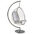 Подвесное кресло с ножкой серебро Bubble Chair