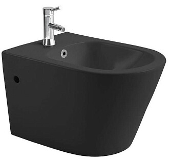 Биде подвесное фарфоровое черное матовое Aquatek &quot;Вега&quot; AQ1057-MB