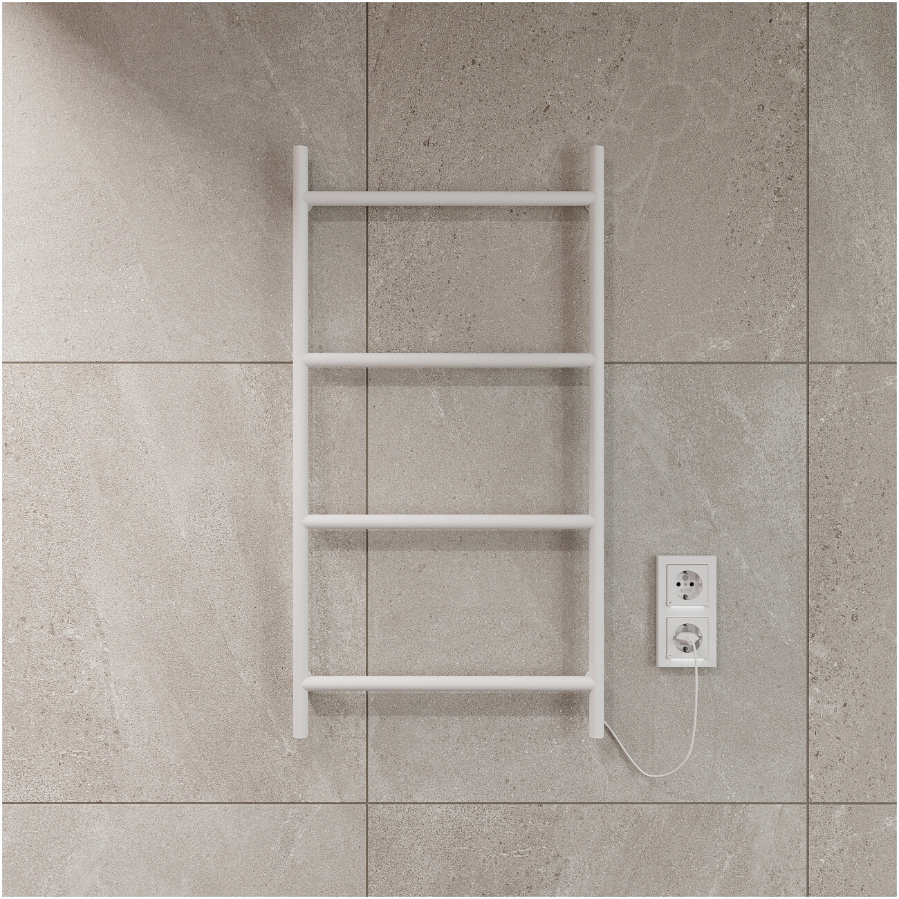 Полотенцесушитель электрический 40х80 см белый Ewrika "Гера" - изображение 6