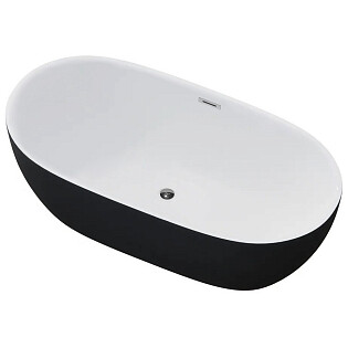 Ванна акриловая отдельностоящая черная матовая Ceruttispa Skye 170 GMB CT10877