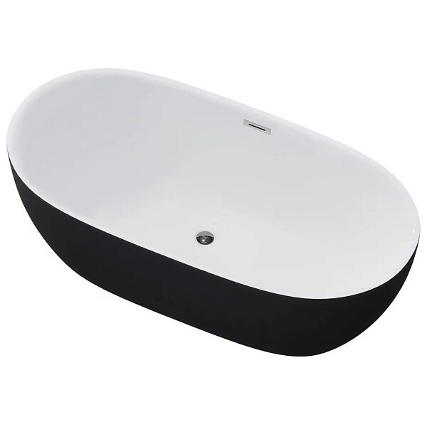 Ванна акриловая отдельностоящая черная матовая Ceruttispa Skye 170 GMB CT10877 - изображение 1