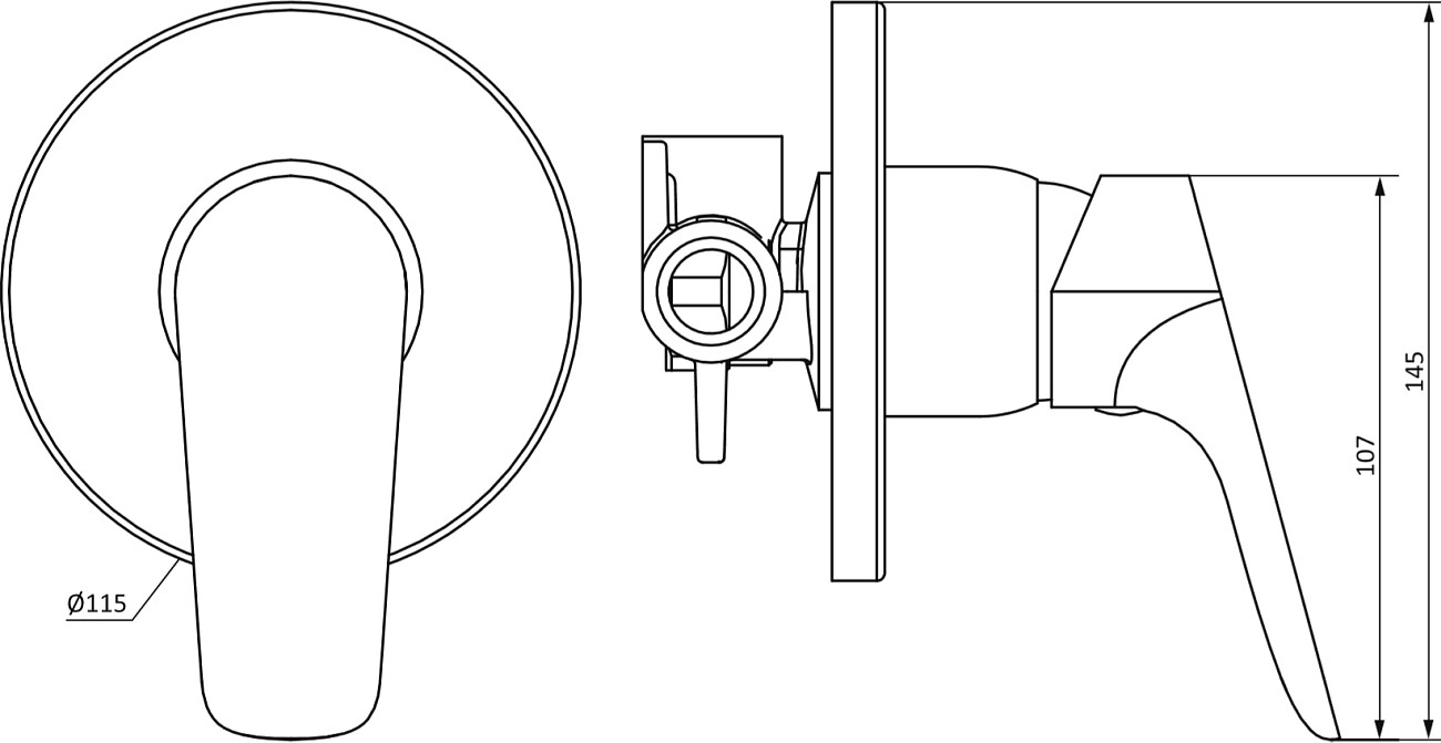 Душевой комплект с 2 смесителями хром Stworki "Дублин" HFDB75000, HFDB02100 - изображение 3