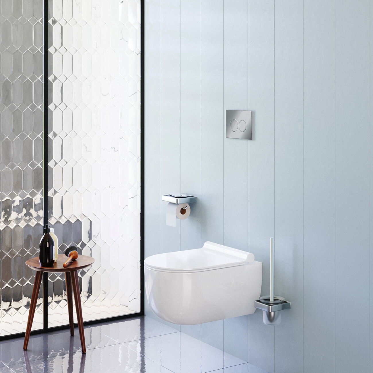 Унитаз подвесной фарфоровый безободковый с микролифтом белый Stworki "Ольборг" HCOLB1700SC - изображение 4