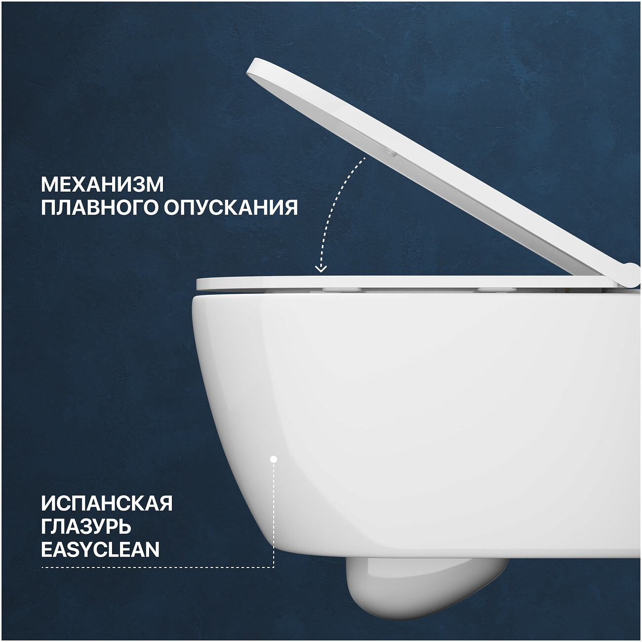 Унитаз подвесной с инсталляцией и кнопкой смыва белый Diwo "Коломна" 0700 4501 7310 - изображение 7