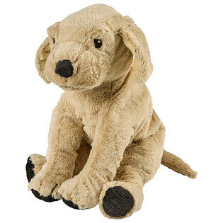 Мягкая игрушка 40 см бежевая "Собака"