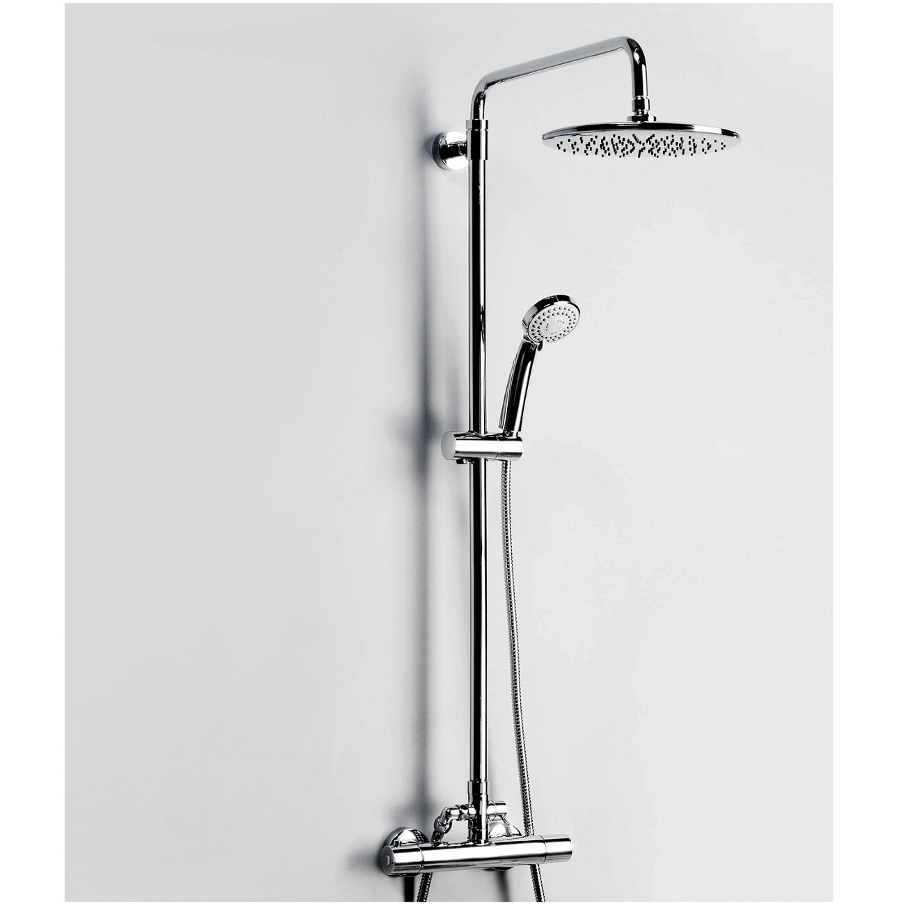 Душевой комплект с верхним душем и лейкой хром Wasserkraft A13302 Thermo - изображение 2