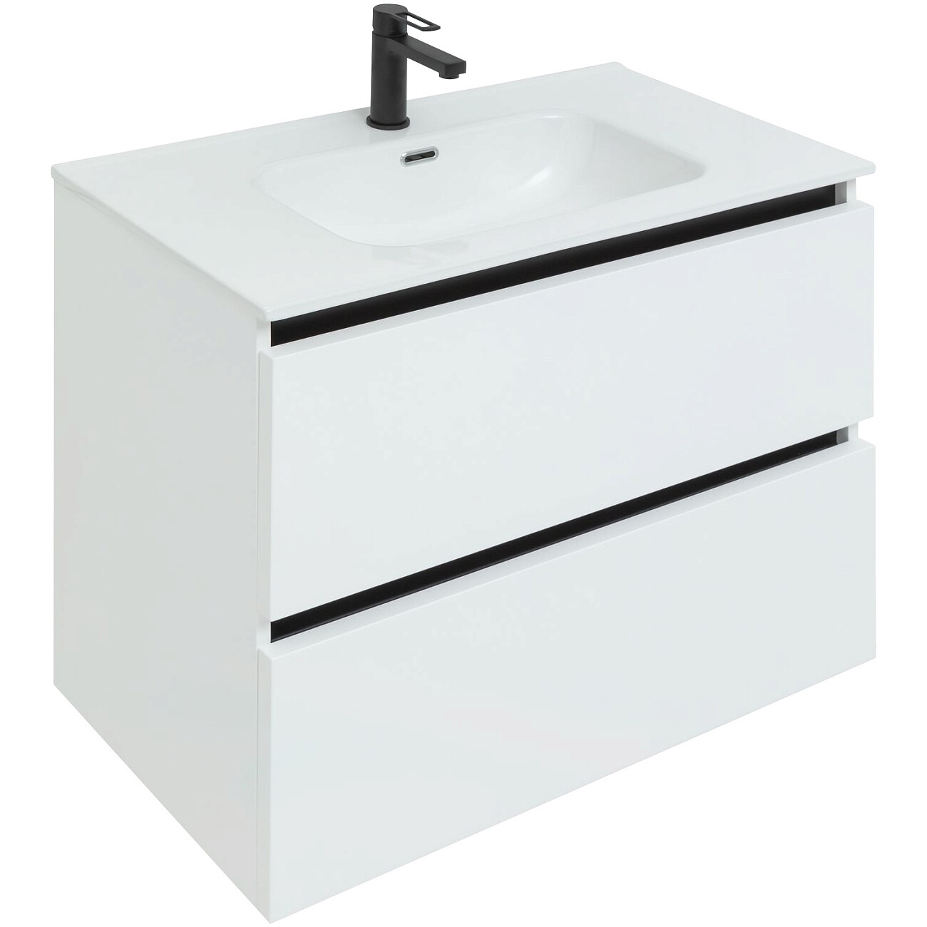 Раковина мебельная фаянсовая 80 см белая Stworki "Вестервик" - изображение 7