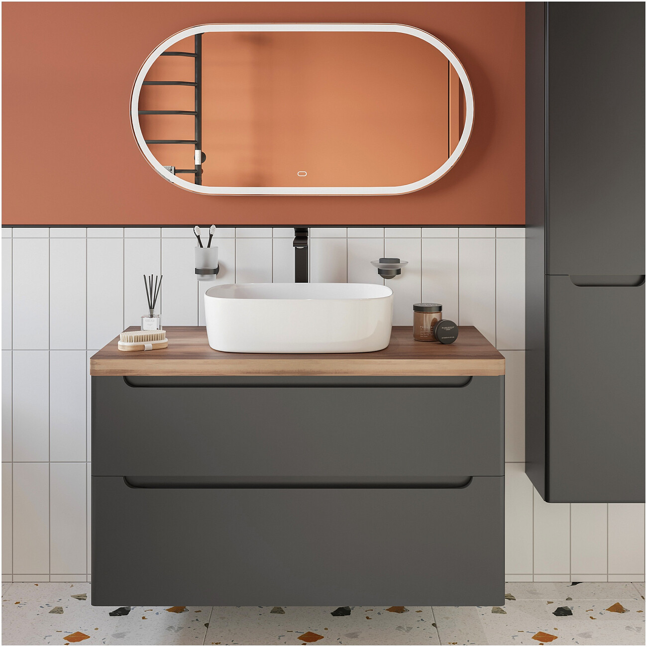 Раковина-чаша 37х50 см белая Stworki "Берген" S21410WH - изображение 6