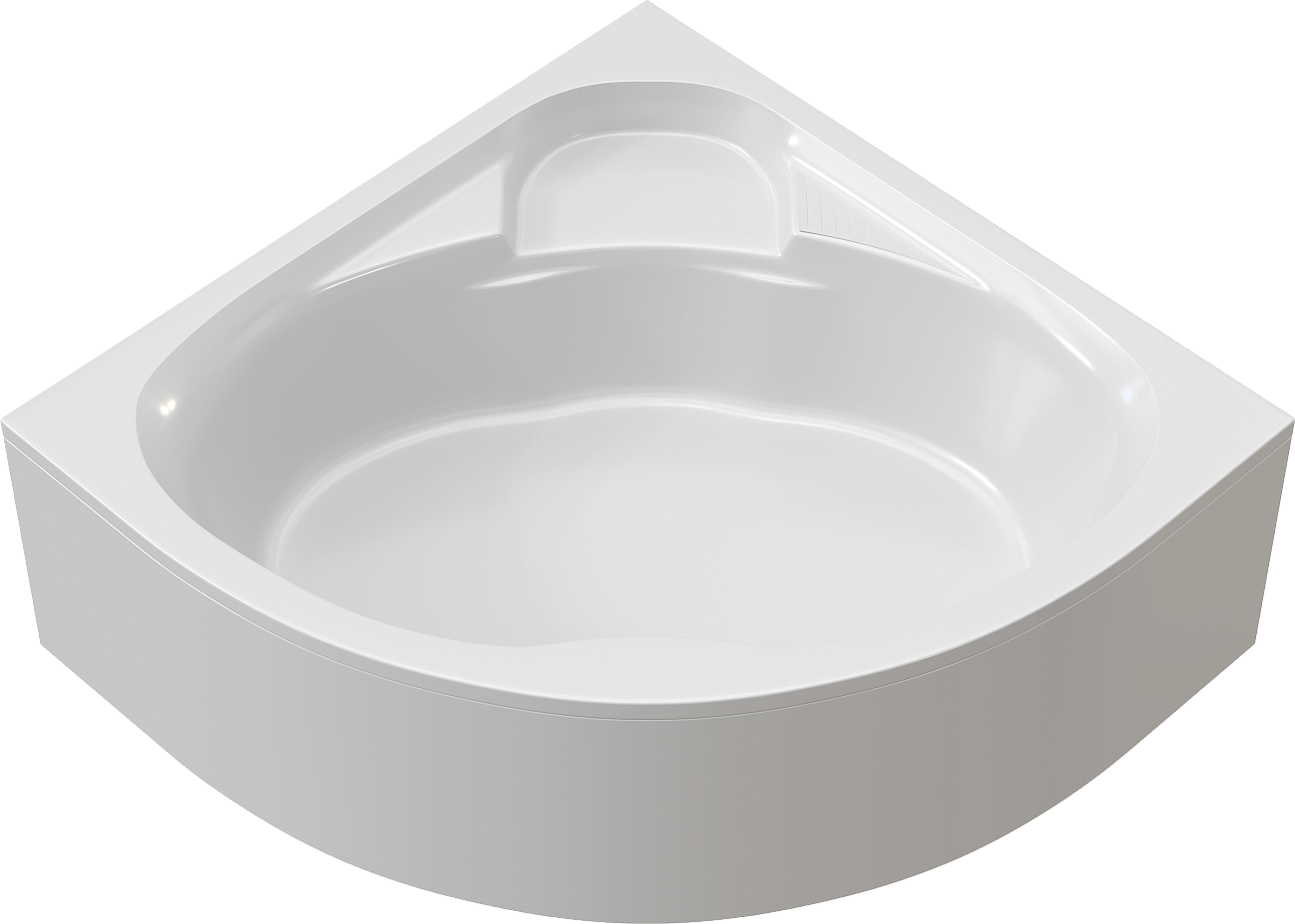 Ванна акриловая угловая 150x150 см белая Artemis Zeugma - изображение 8