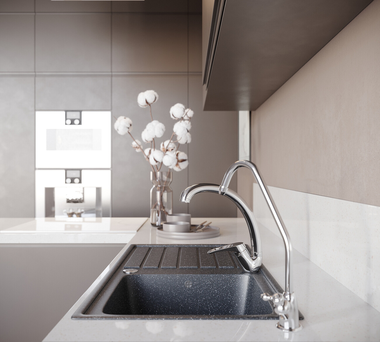 Мойка кухонная черная Domaci "Бьелла" DMC-20-308 - изображение 7