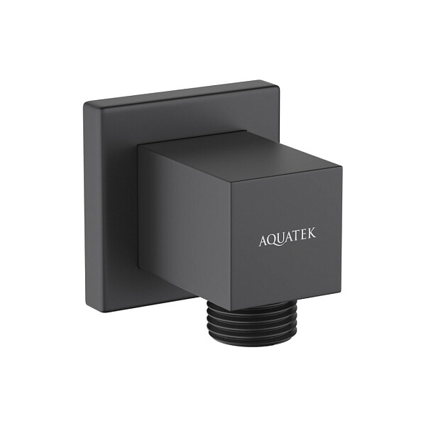 Шланговое подсоединение черное матовое Aquatek AQ2458MB - изображение 1