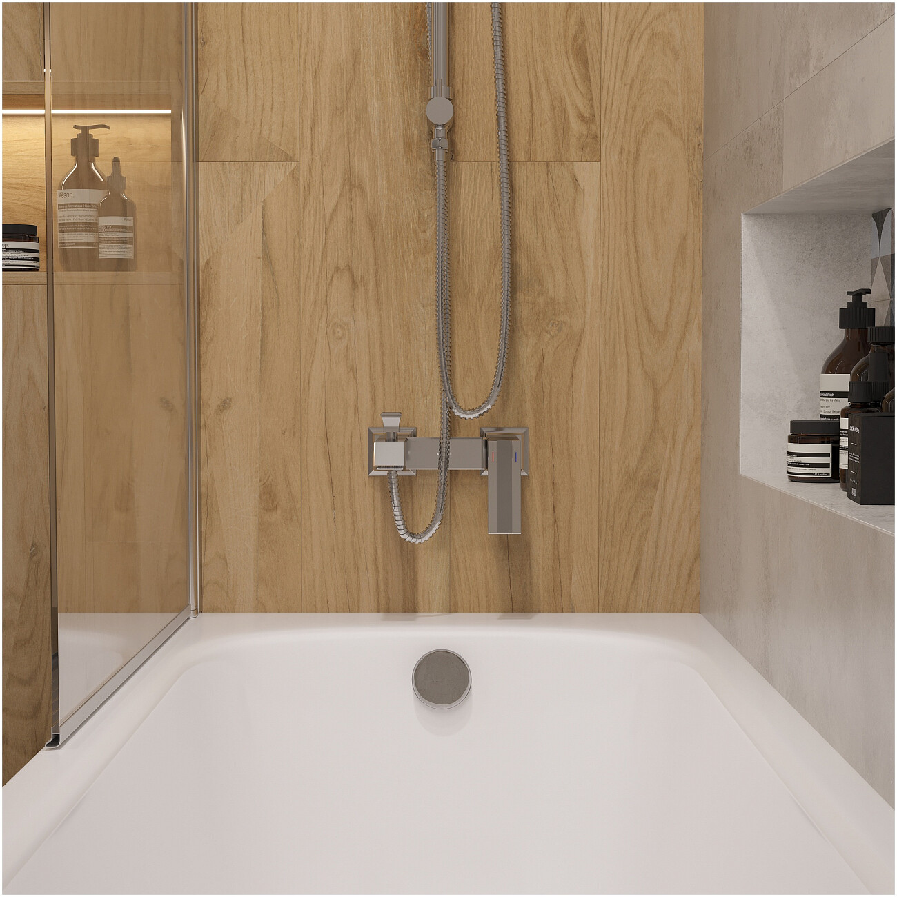 Смеситель для ванны с душем настенный хром Stworki "Оденсе" S12100CR - изображение 6