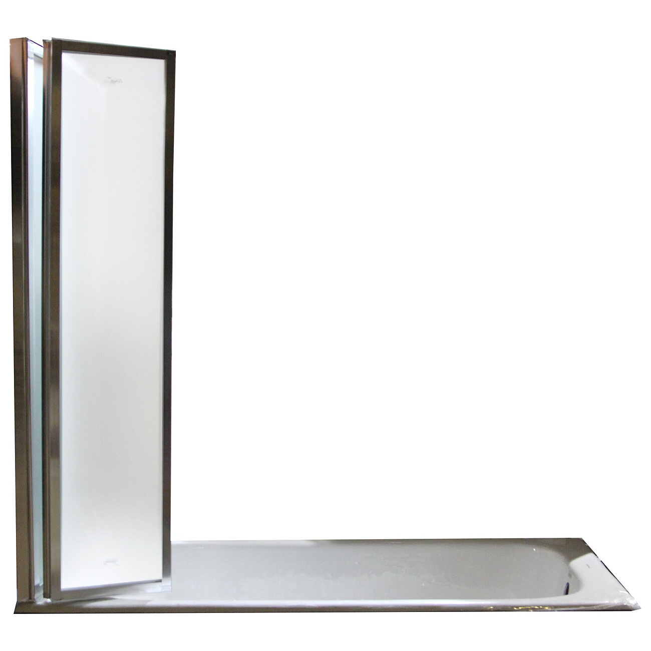 Шторка для ванной 130х140 см матовая, хром Cerutti SPA BOUNA - изображение 16