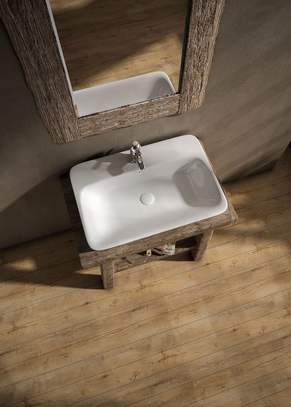 Раковина накладная керамическая прямоугольная 45х65 см белая Stworki 3065-KL - изображение 5