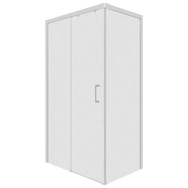 Душевой уголок прямоугольный левый 80x110 см хром Cerutti SPA Vito 110-L - изображение 1