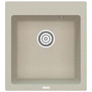 Мойка кухонная кварцевая квадратная бежевая Point &quot;Моко 47&quot; PN3006BG