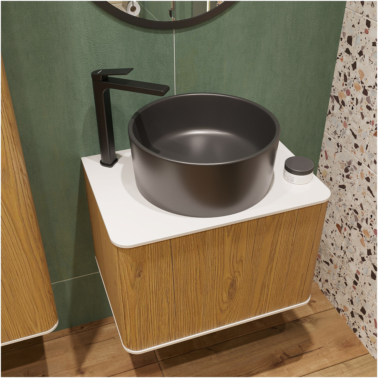 Смеситель для раковины однорычажный черный Stworki "Ольборг" S20020BK - изображение 7