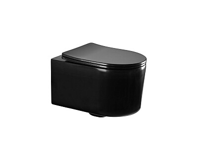 Унитаз подвесной безободковый черный матовый Aquatek &quot;Мия&quot; AQ2004-MB