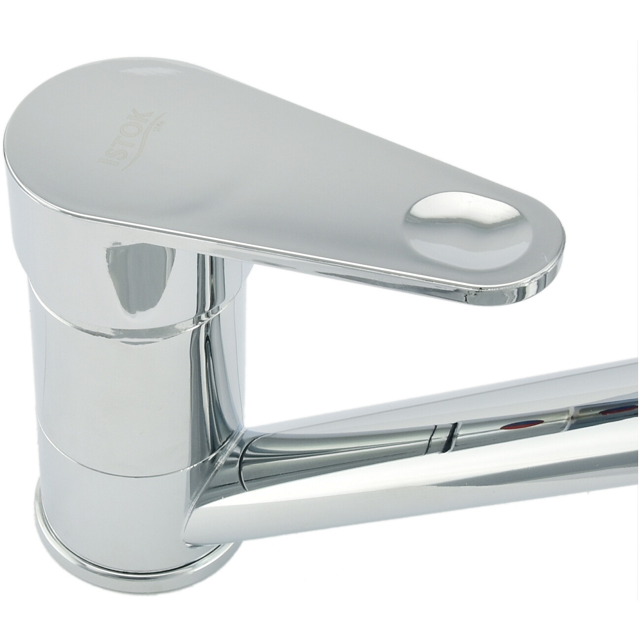 Смеситель для кухни латунный однорычажный с поворотным изливом хром Istok life Luxe 0402.773 - изображение 10