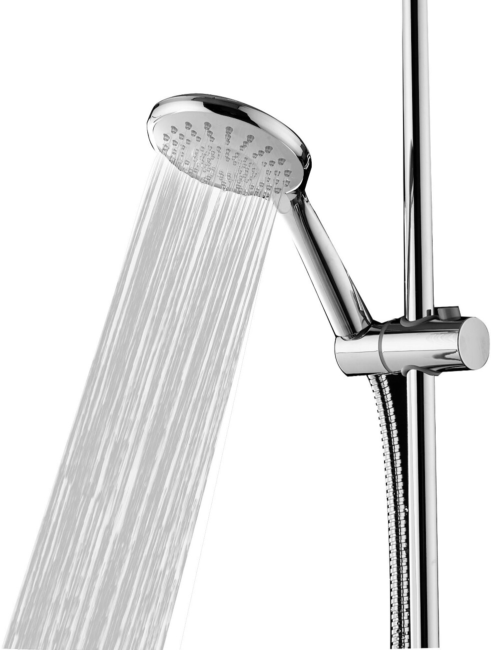 Душевая стойка с верхним душем с держателем и мыльницей хром Stworki "Скаген" SK-03cr - изображение 8
