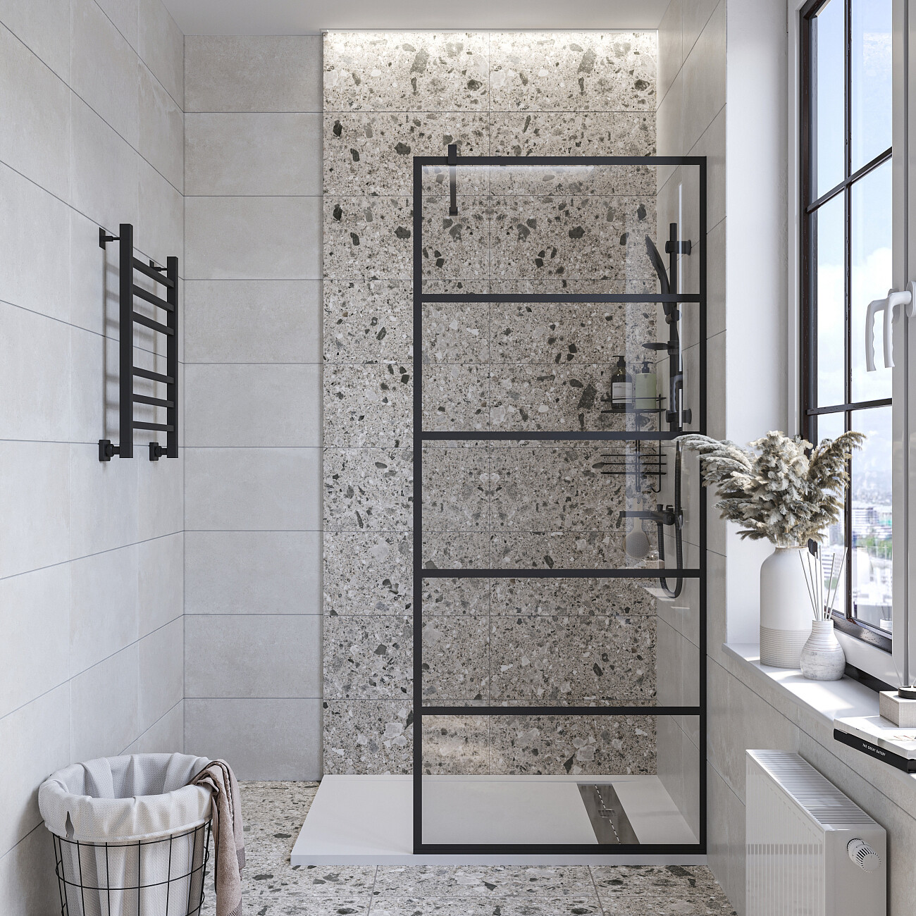 Поддон для душа с сифоном 160x80 см белый камень Stworki "Эстерсунд" - изображение 8