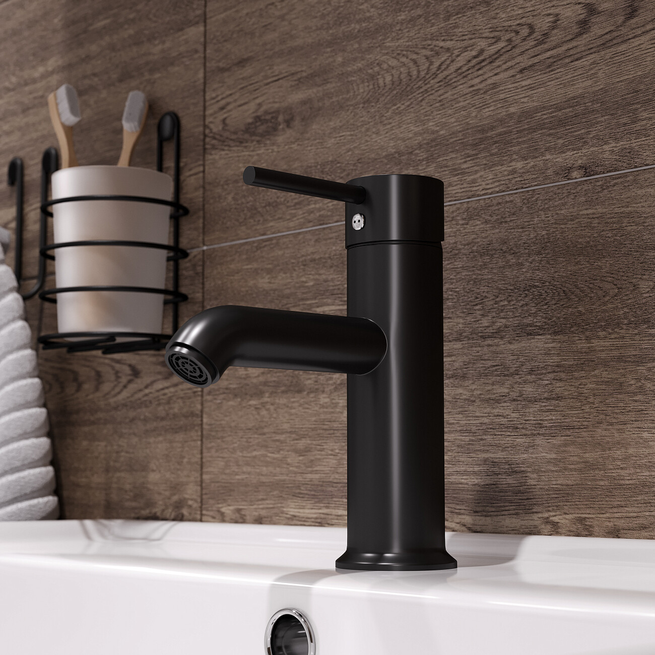 Смеситель для раковины черный Mega Didim MG-CM100-B - изображение 6