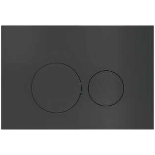Клавиша смыва для унитаза черная Creto Snap 1.2 KL-CR-1.2-BM