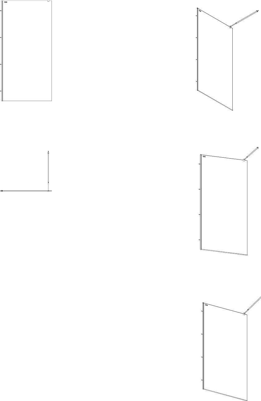 Душевая перегородка стеклянная 90х200 см прозрачная, хром Artemis Akabe 570 6.940.006.0570.90.10.88 - изображение 7