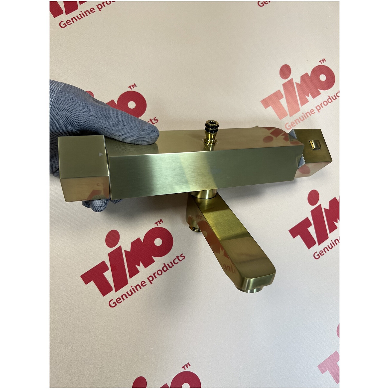 Душевой комплект с термостатом и тропическим душем золотой Timo Tetra-Thermo SX-0169-17 - изображение 4