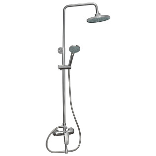 Душевой комплект с тропическим душем и смесителем для душа однорычажный хром Eleanti 0402.479