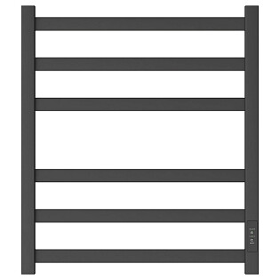 Полотенцесушитель электрический 50х60 см с диммером справа черный Point &quot;Меркурий&quot; PN83856B П6