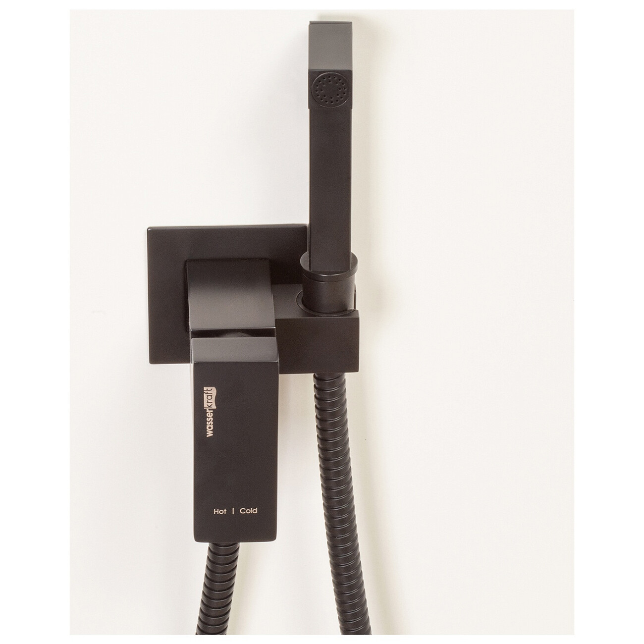 Гигиенический душ с встраиваемым смесителем черный Wasserkraft A71638 - изображение 9