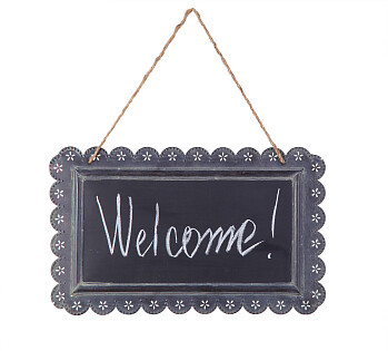 Табличка на веревочке Chalkboard