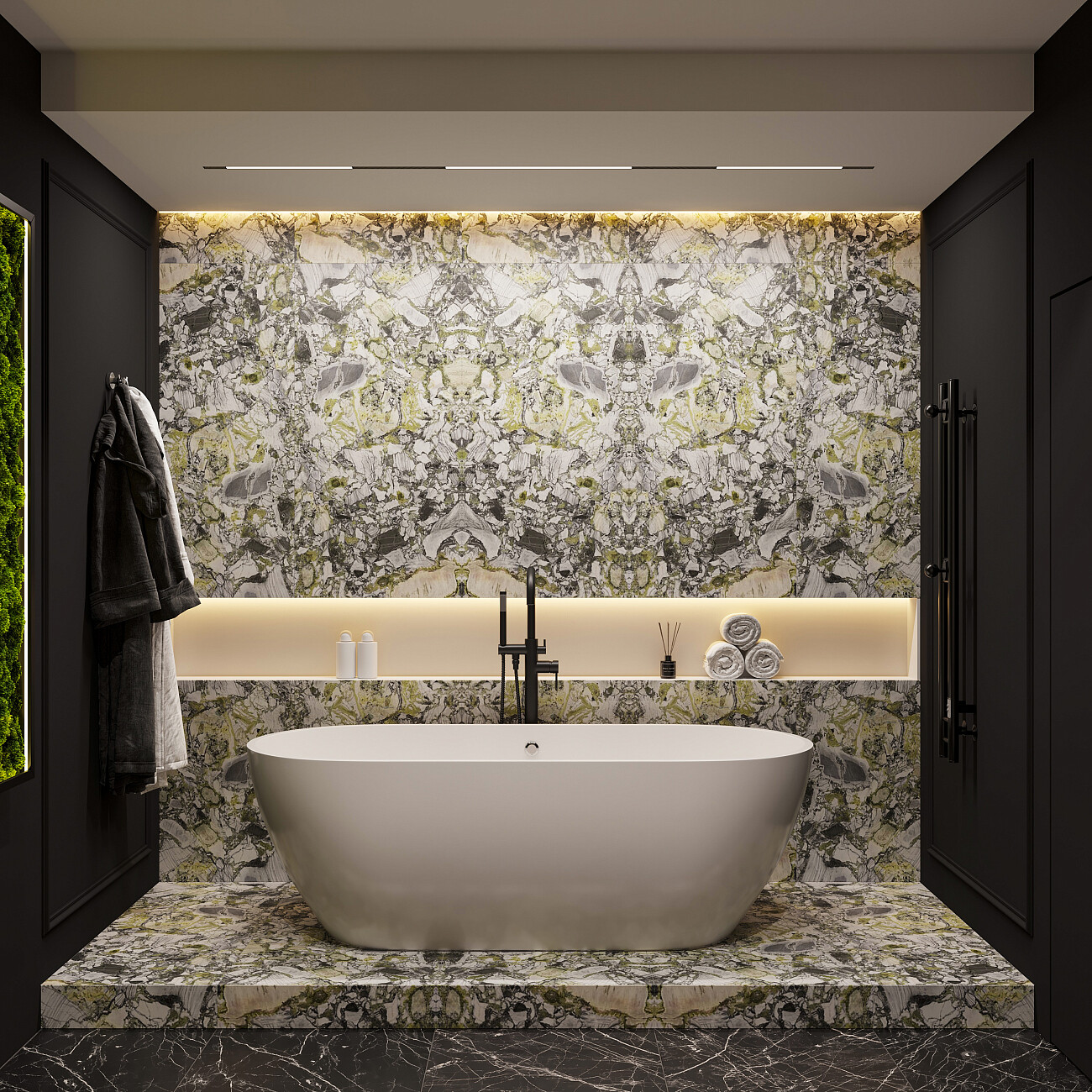 Ванна из искусственного камня овальная 180х80 см белая Stworki "Берген" ФР-00014093 - изображение 4