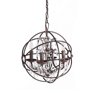 Люстра Foucault's Orb Crystal (40*40*45) бронза