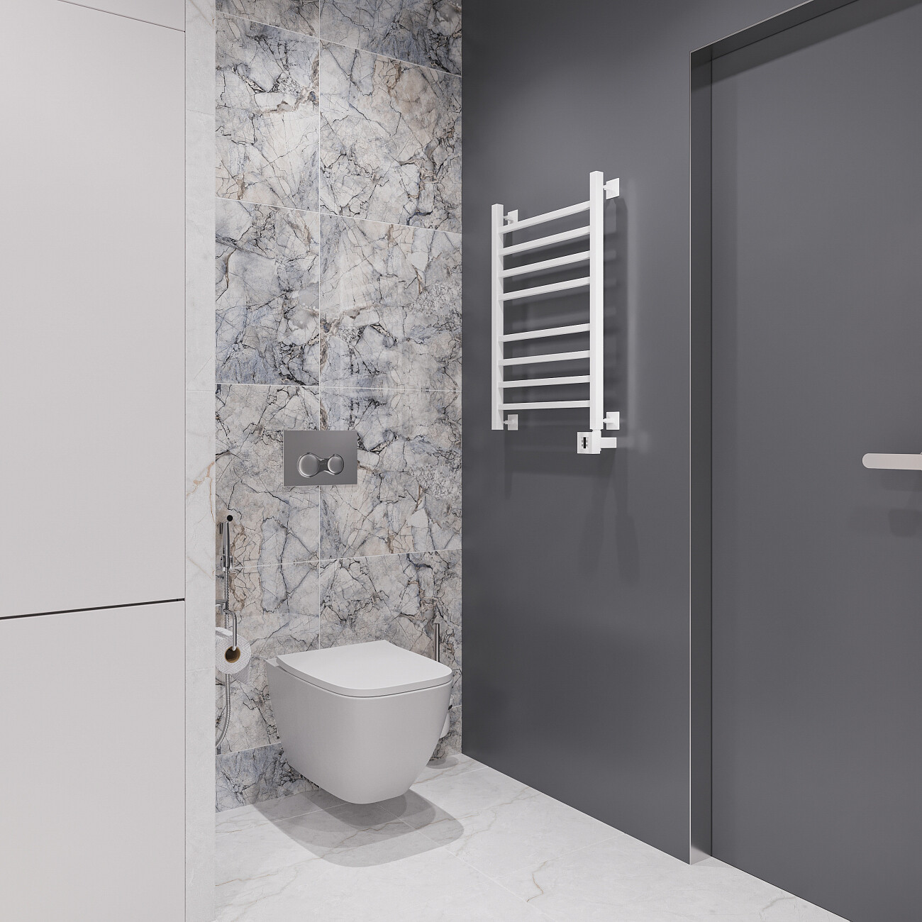 Полотенцесушитель электрический 80х50 см белый Ewrika "Деметра" LP R 4656759179793 - изображение 7