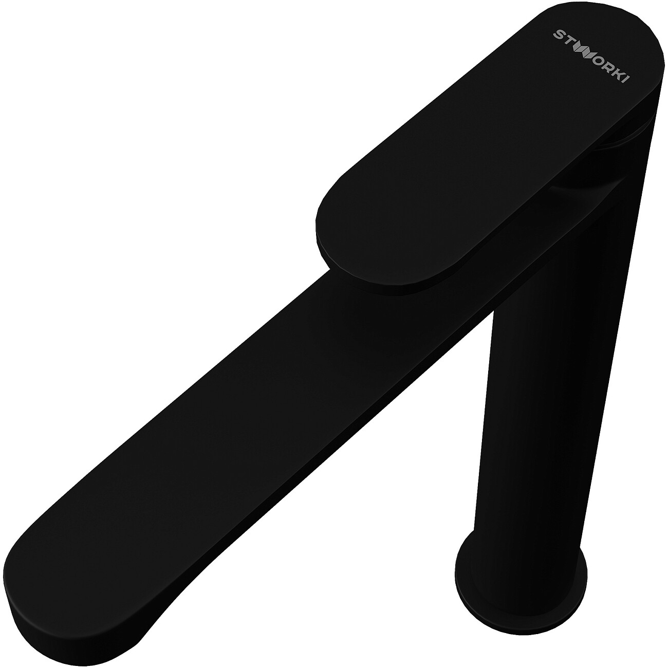 Смеситель для раковины однорычажный черный Stworki "Ноттвиль" S34020BK - изображение 10