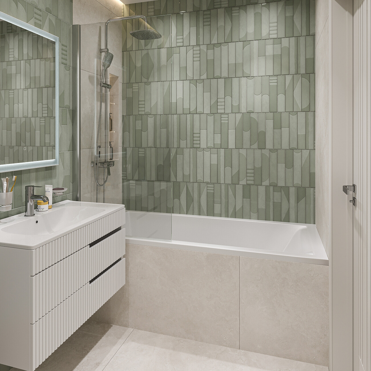 Ванна из искусственного камня 75х170 см с ножками белая Stworki "Ольборг" ФР-00014090, ФР-00014107 - изображение 3